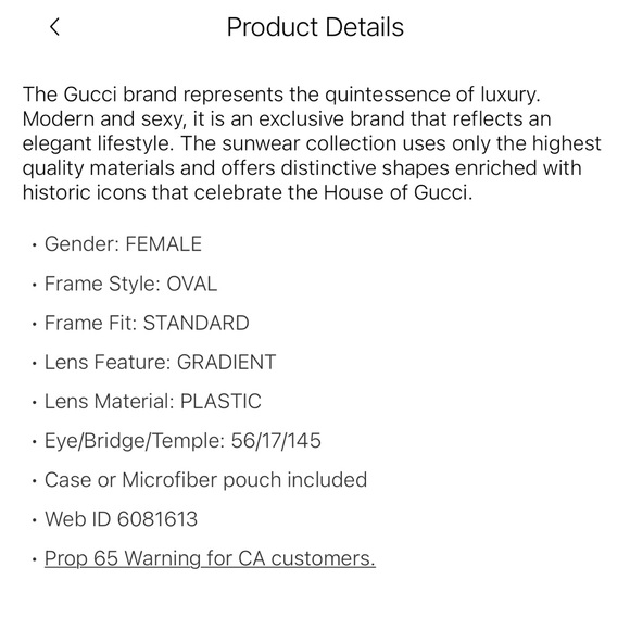 GUCCI SUNGLASSES - Picture 15 of 16